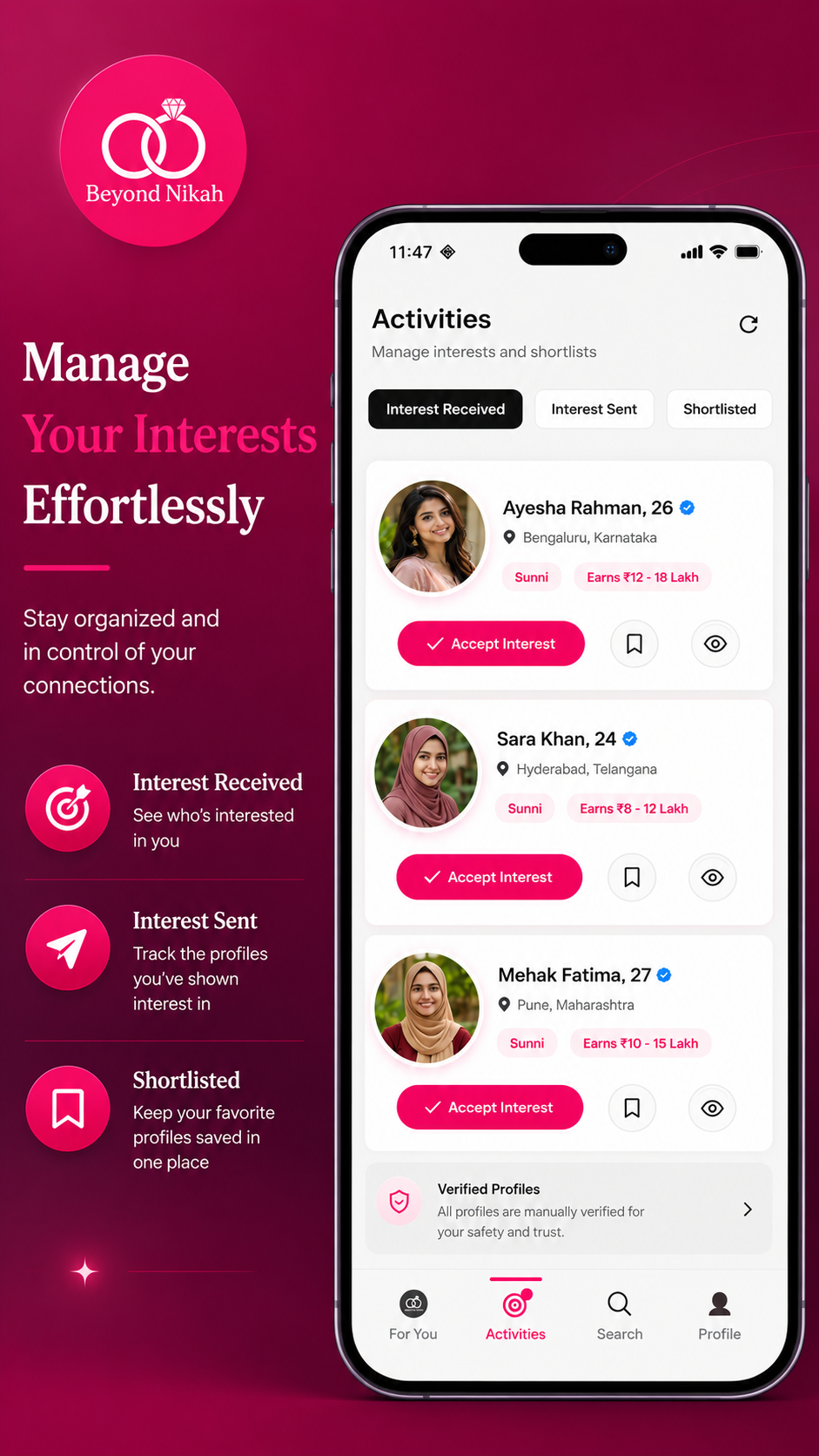 Manage Interests
